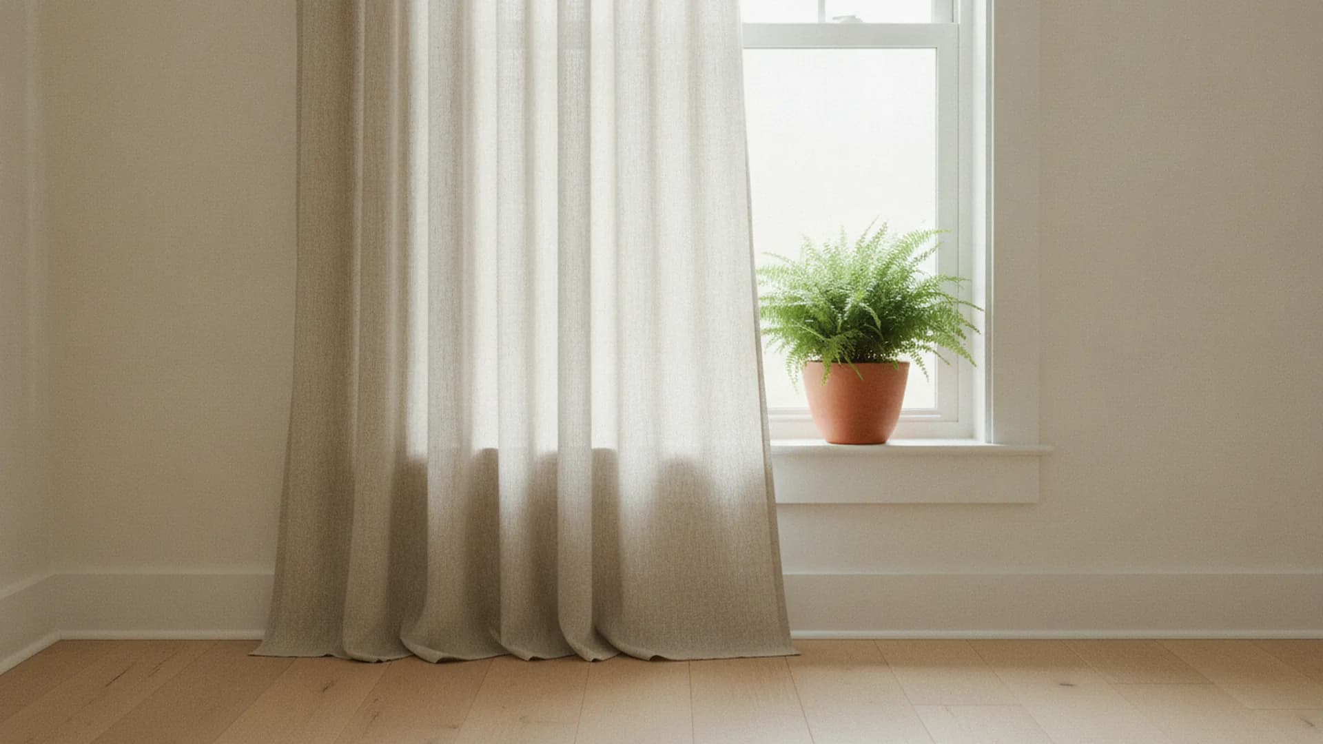 Soft daylight in a calm, tidy living room ready for an energy session