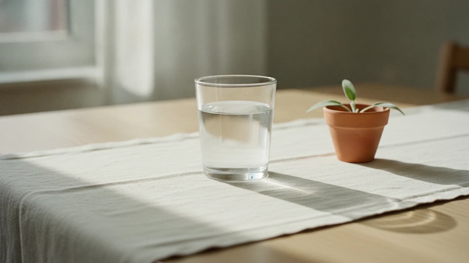 A calm corner with soft light and natural textures